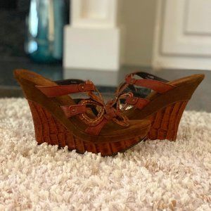 Jessica Bennett Cocoa Brown Leather Sandal